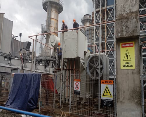 Maintenance trafo Bekasi Power